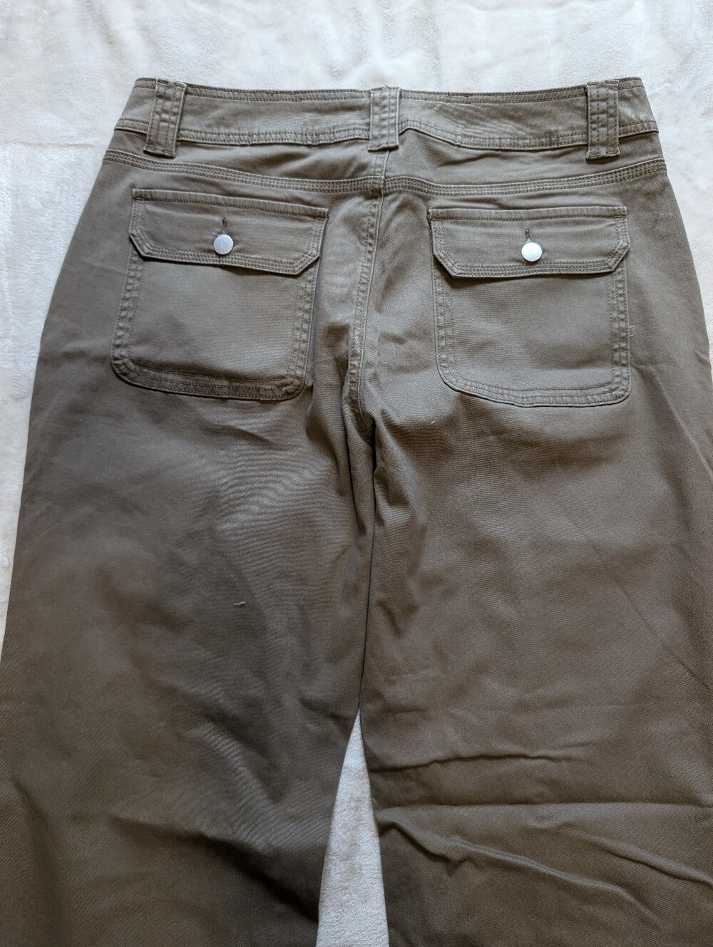 Flamingals Straight Leg Mid Rise Solid Seam Front Pants NWT Women's XL - Picture 4 of 5